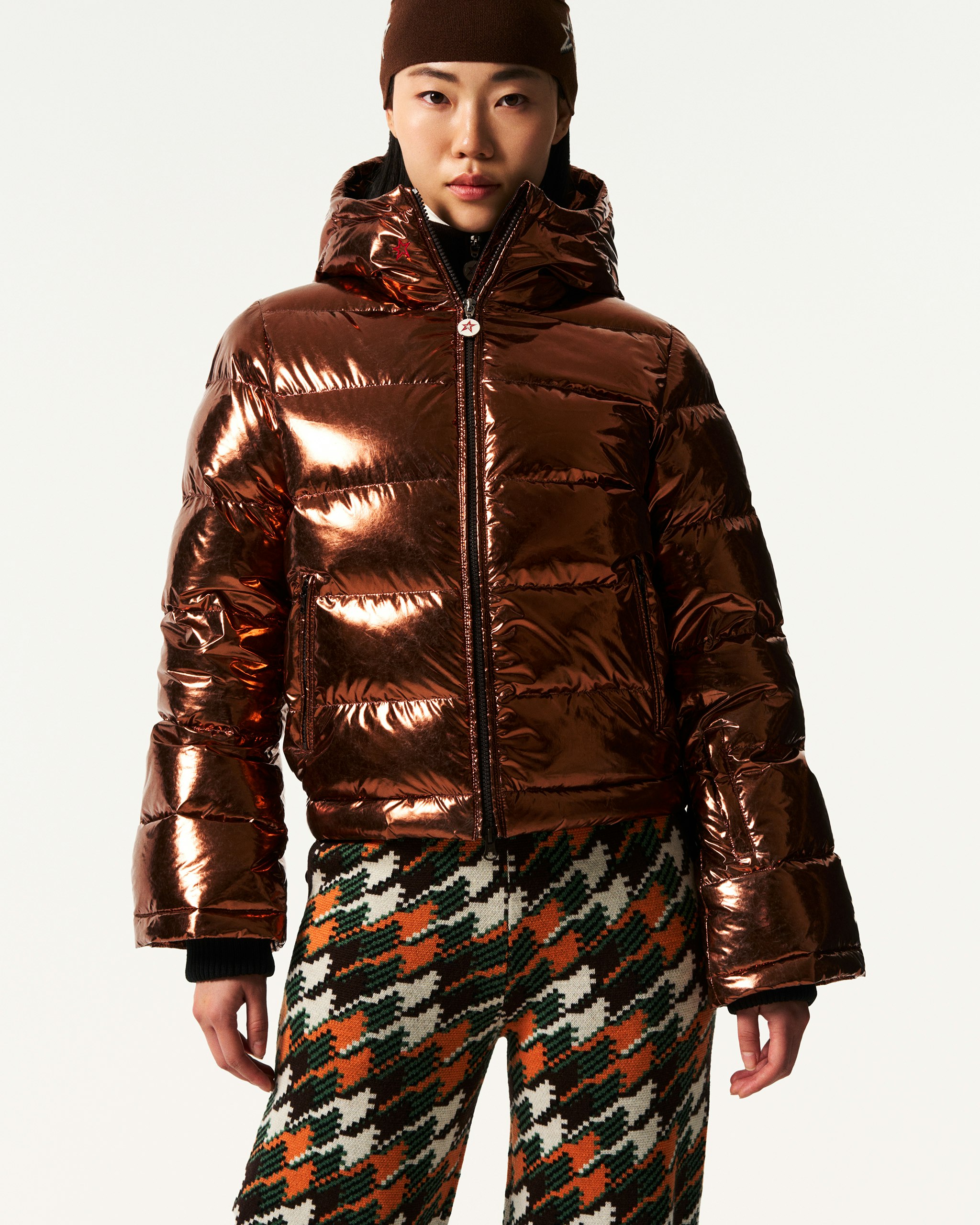 Metallic Polar Flare Down Jacket 3