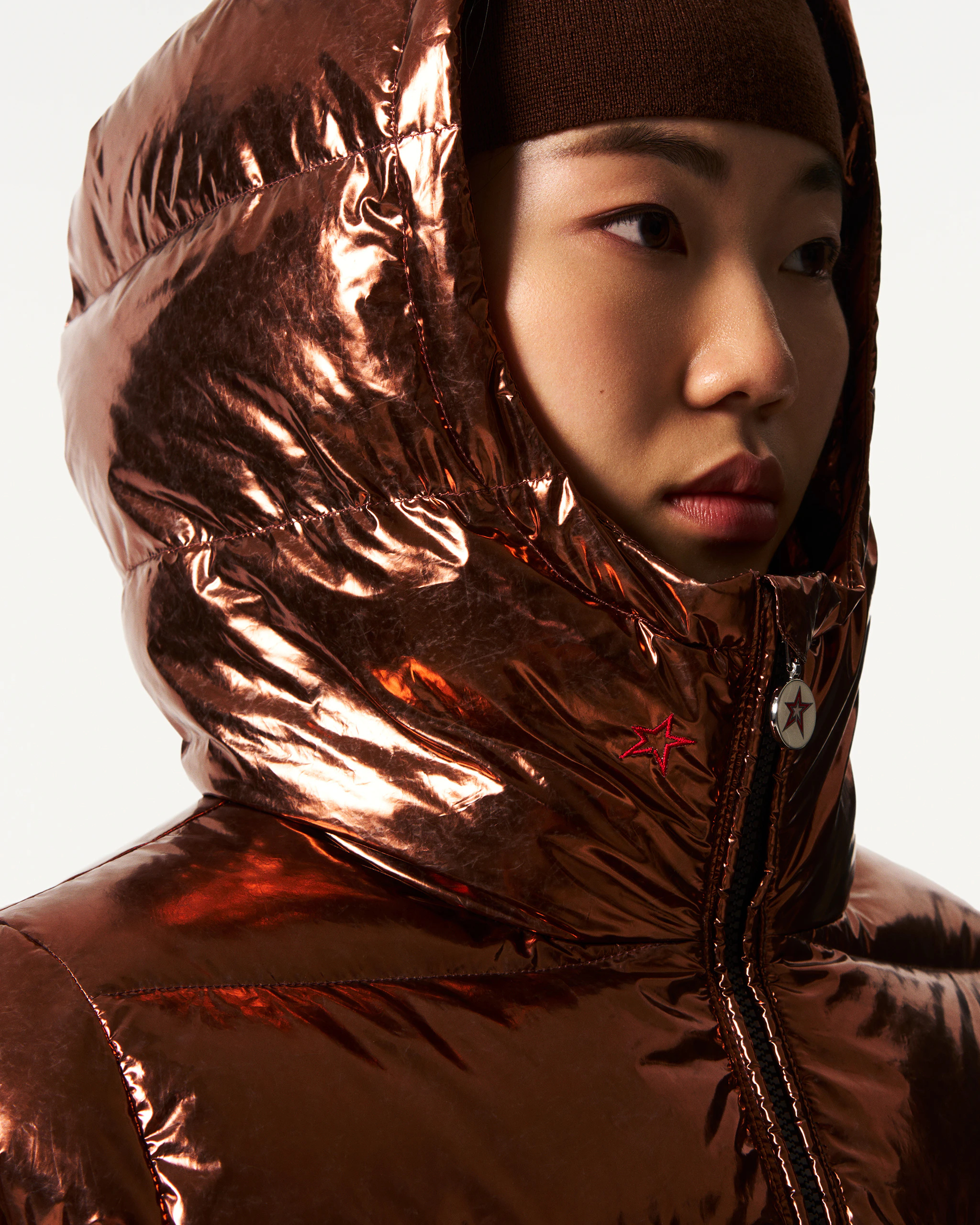 Metallic Polar Flare Down Jacket 5