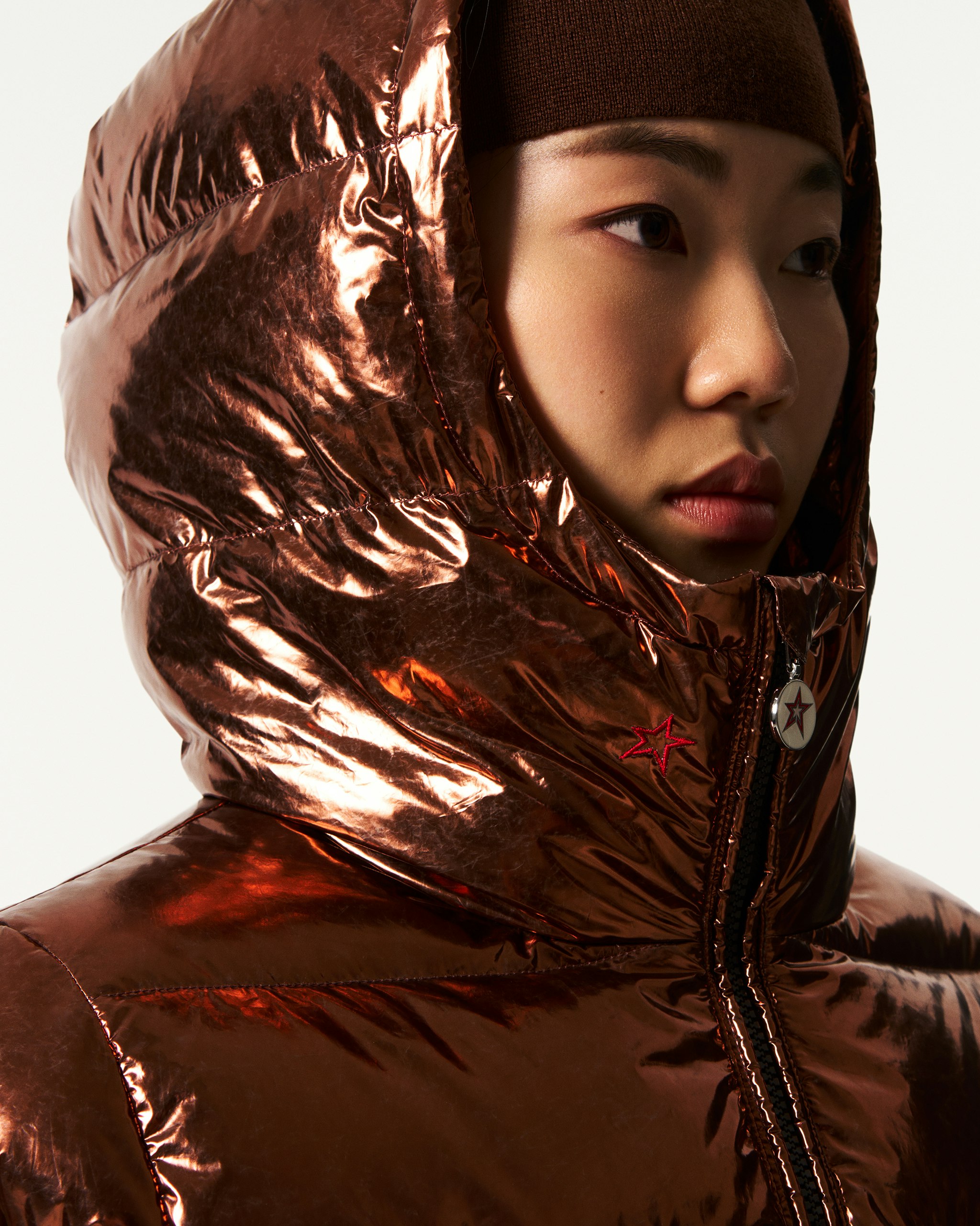 Metallic Polar Flare Down Jacket 5