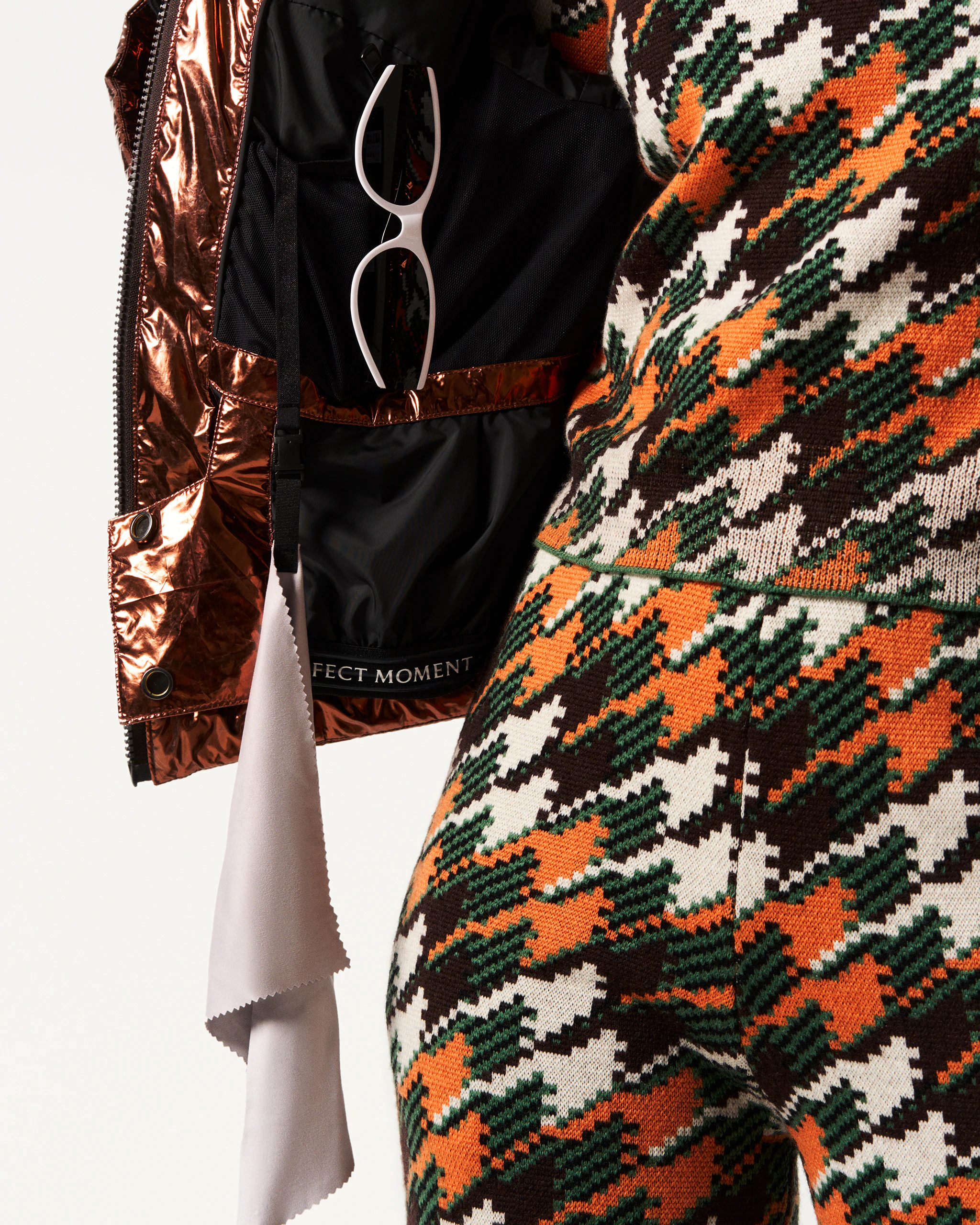 Metallic Polar Flare Down Jacket 7