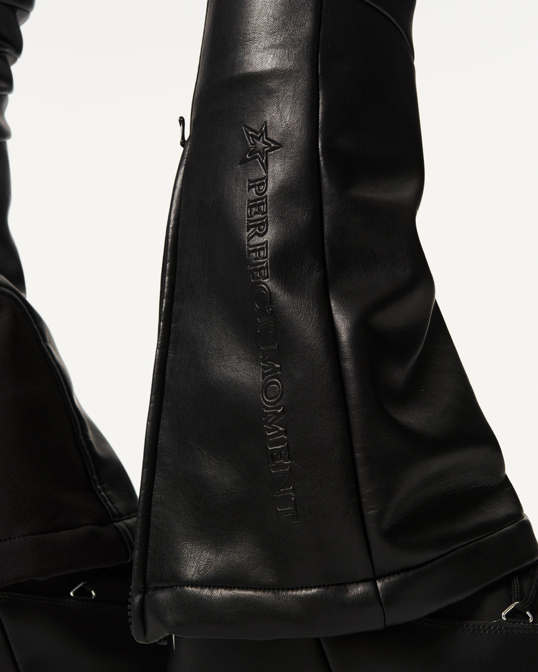 Vegan Leather High-Waist Aurora Flare Ski Pant 5