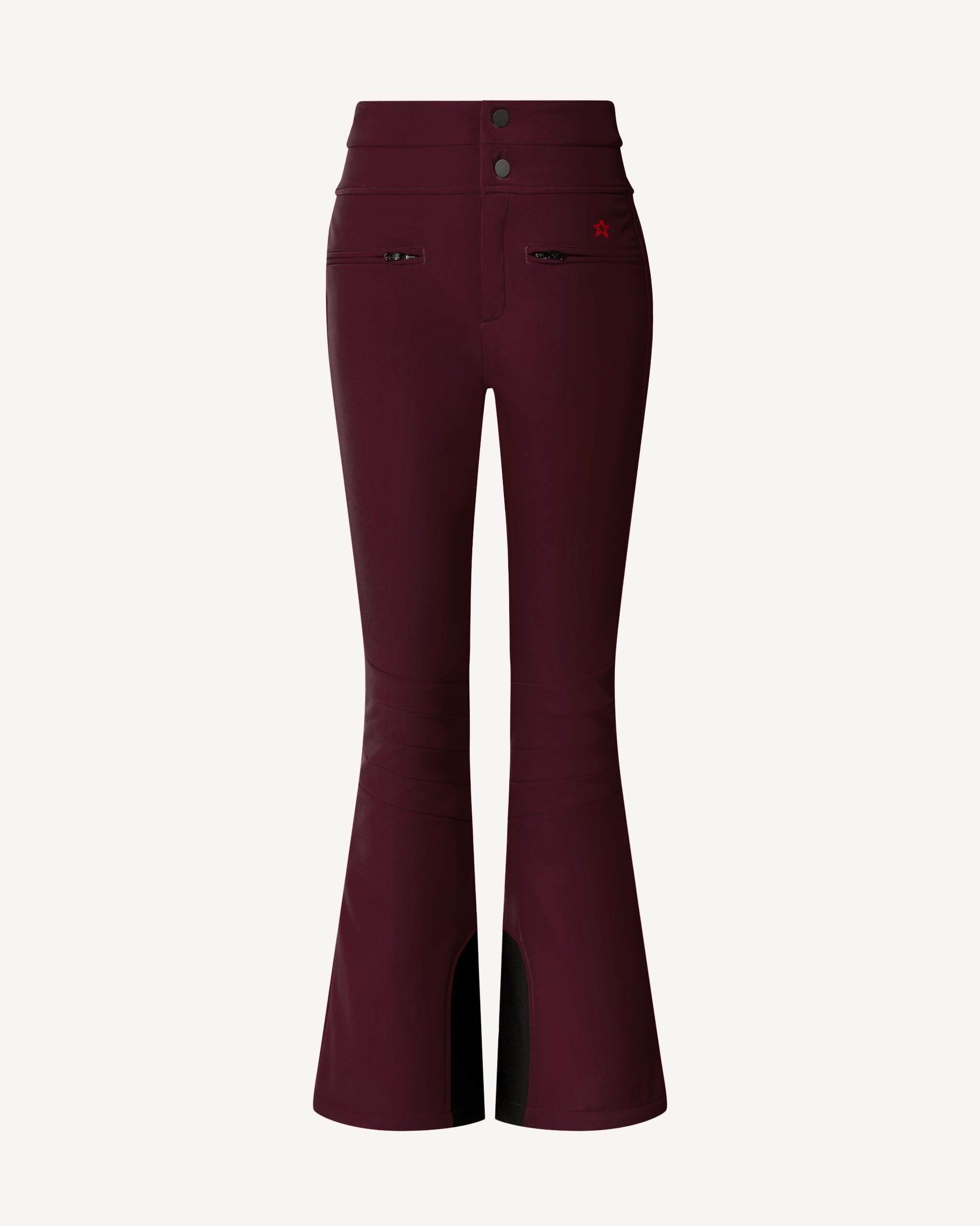 Perfect Moment High-waist Aurora Flare Ski Pant Xl In Burgundy