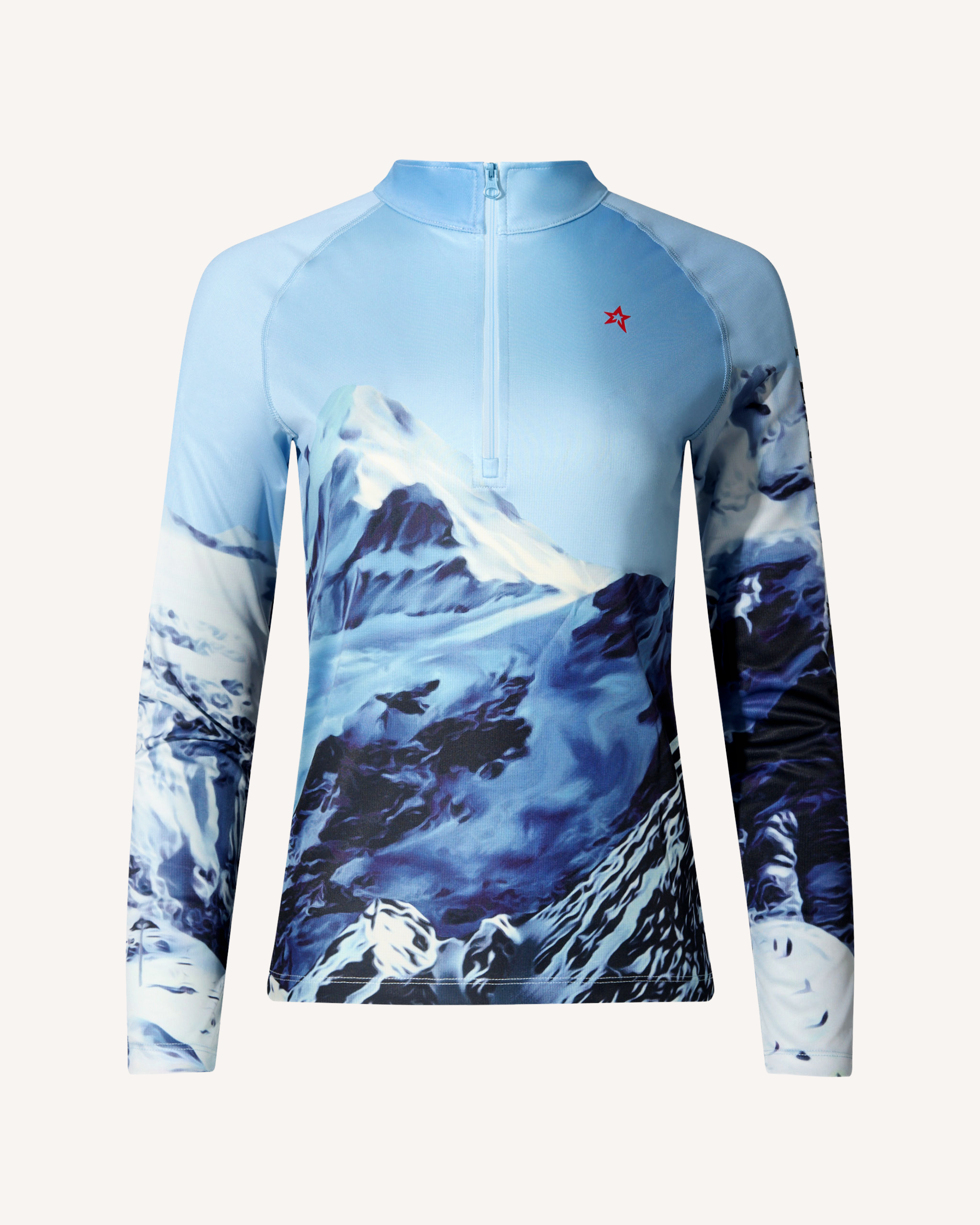 Perfect Moment 1/4 Zip Base Layer Top In Green