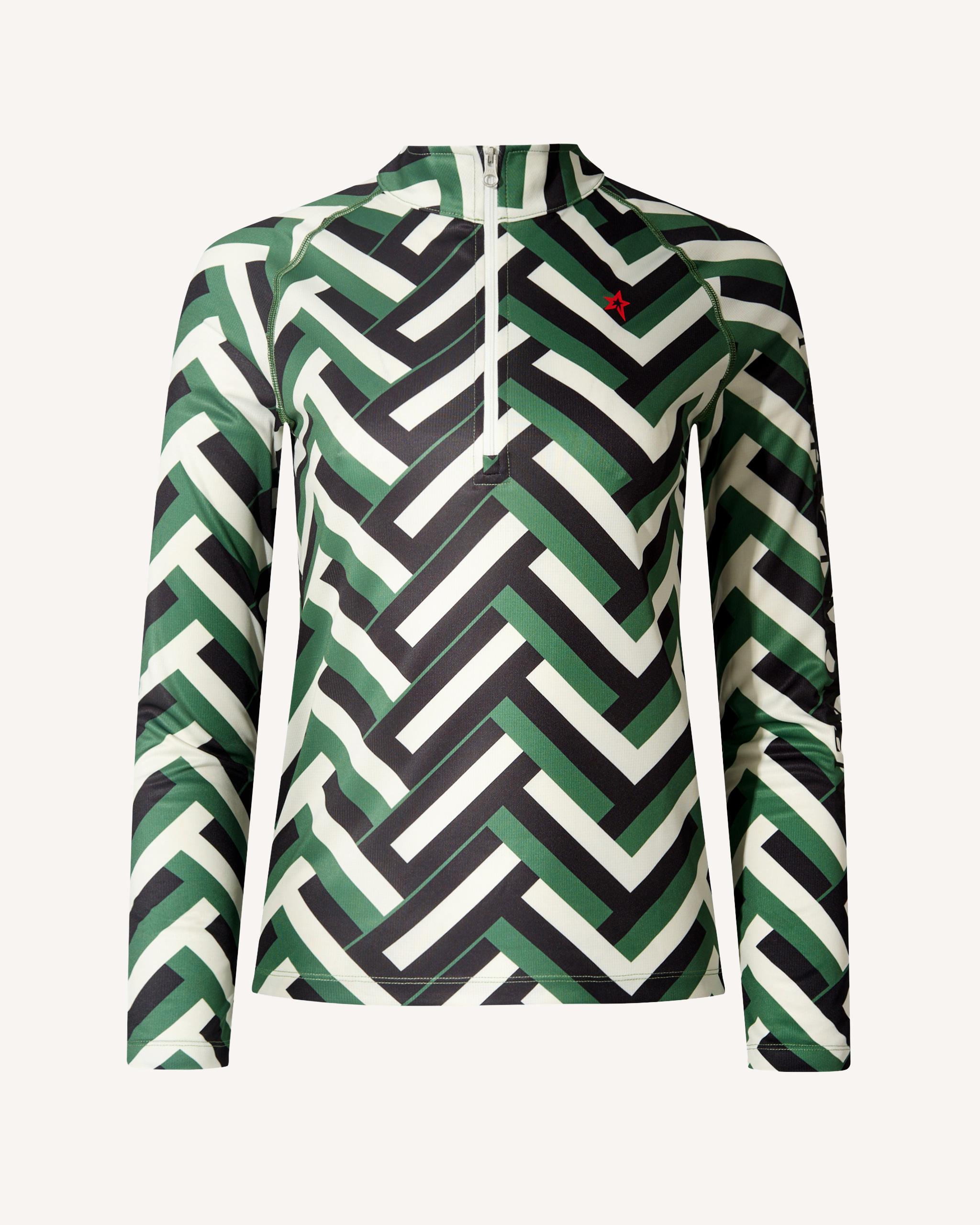 Perfect Moment 1/4 Zip Base Layer Top In Multi