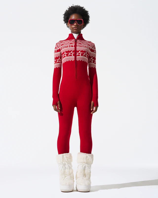 Intarsia-Knit Merino Wool Jumpsuit 1