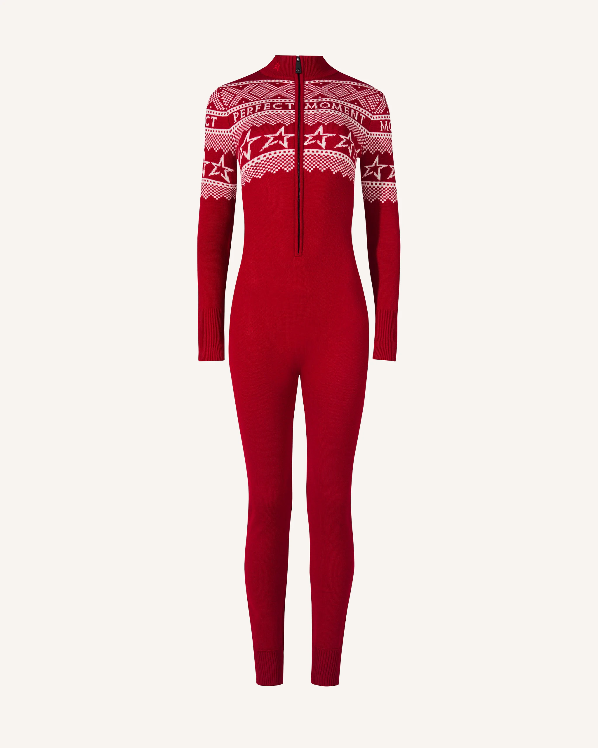 Intarsia-Knit Merino Wool Jumpsuit 0