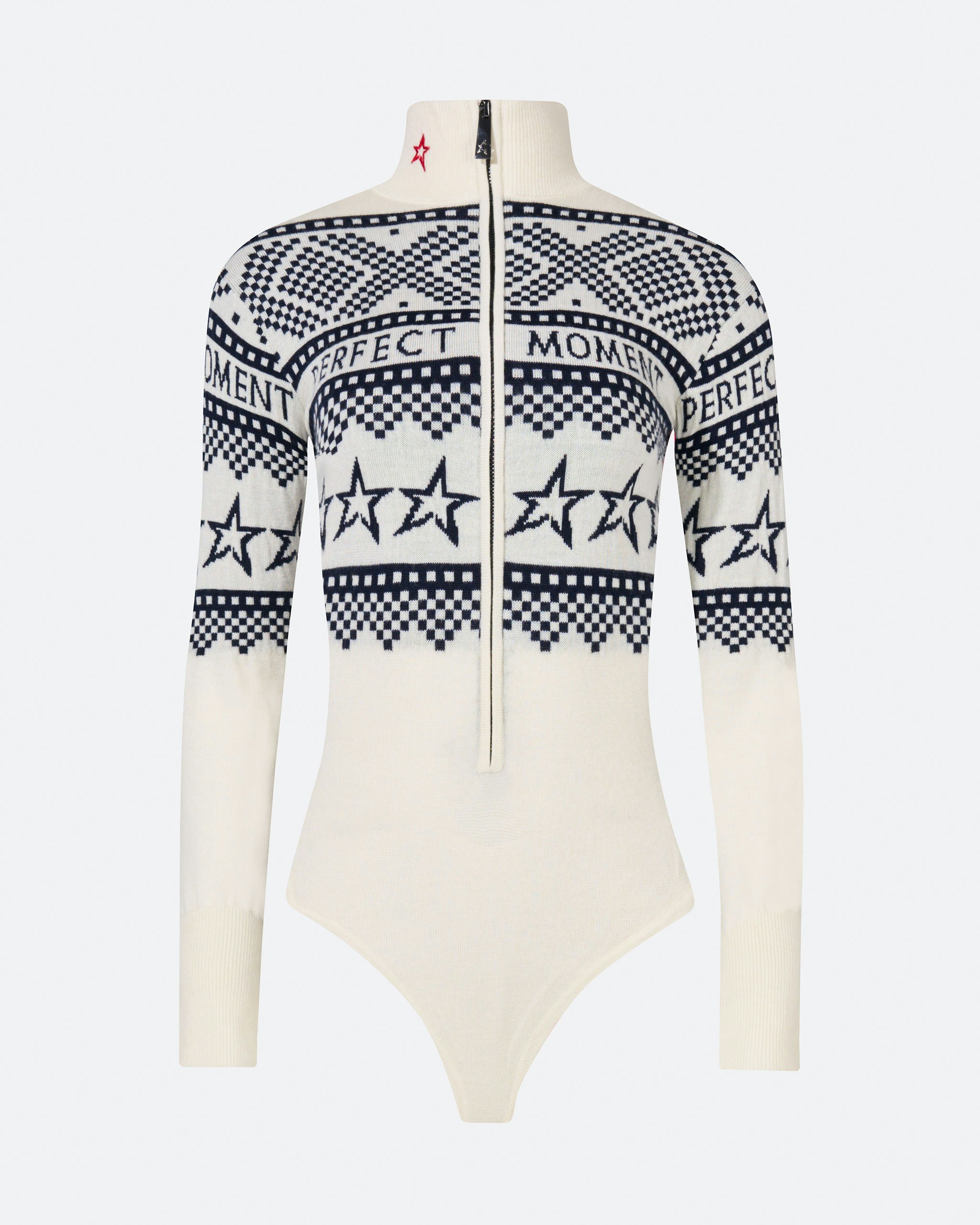 Intarsia-Knit Merino Wool Bodysuit 0 Intarsia-Knit Merino Wool Bodysuit
