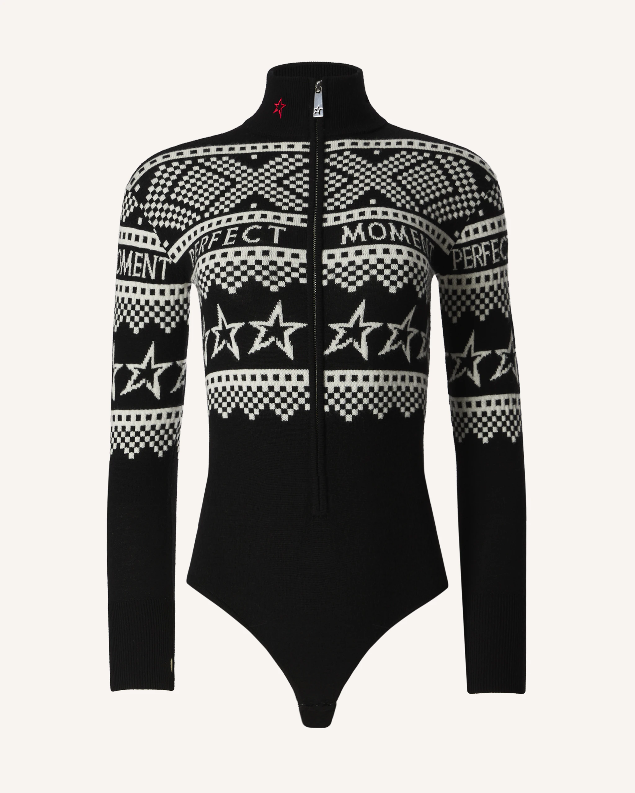 Intarsia-Knit Merino Wool Bodysuit 0 Intarsia-Knit Merino Wool Bodysuit