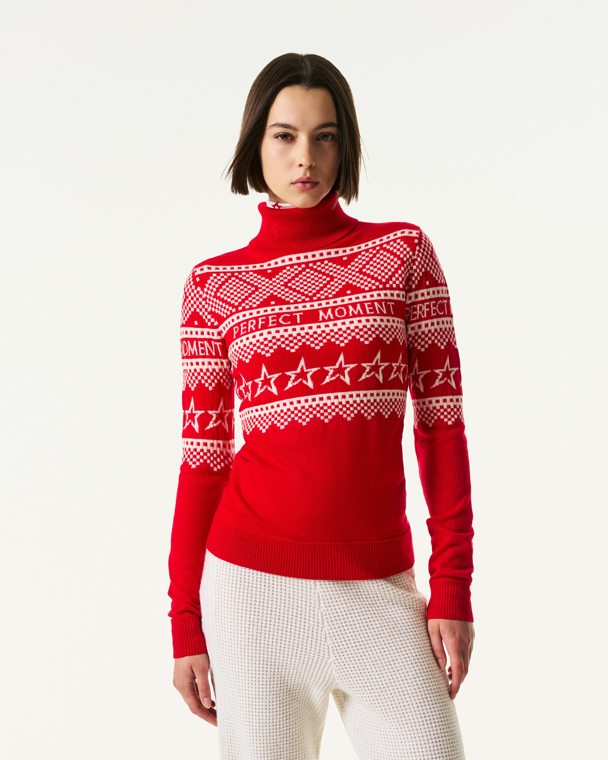 Intarsia-Knit Merino Wool Turtleneck 1