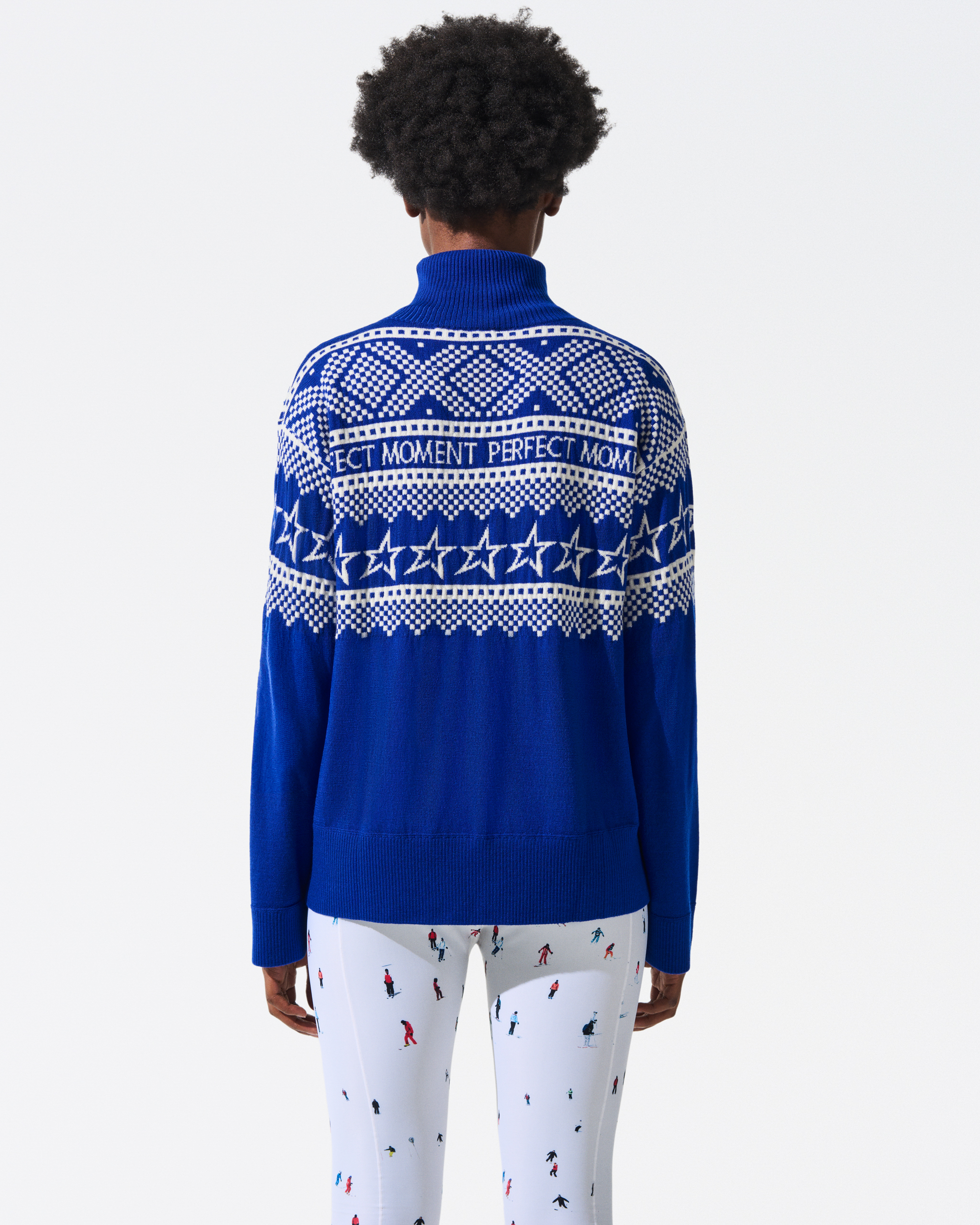 Intarsia-Knit Merino Wool Turtleneck | Perfect Moment