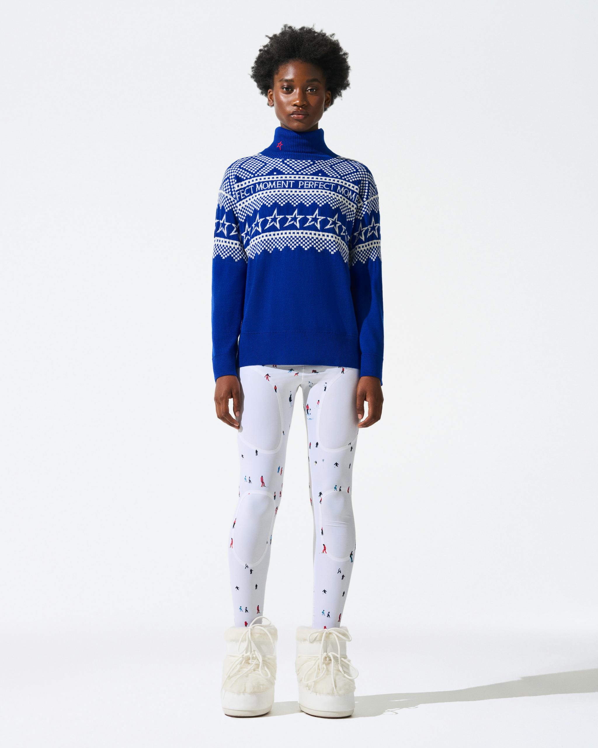 Intarsia-Knit Merino Wool Turtleneck | Perfect Moment