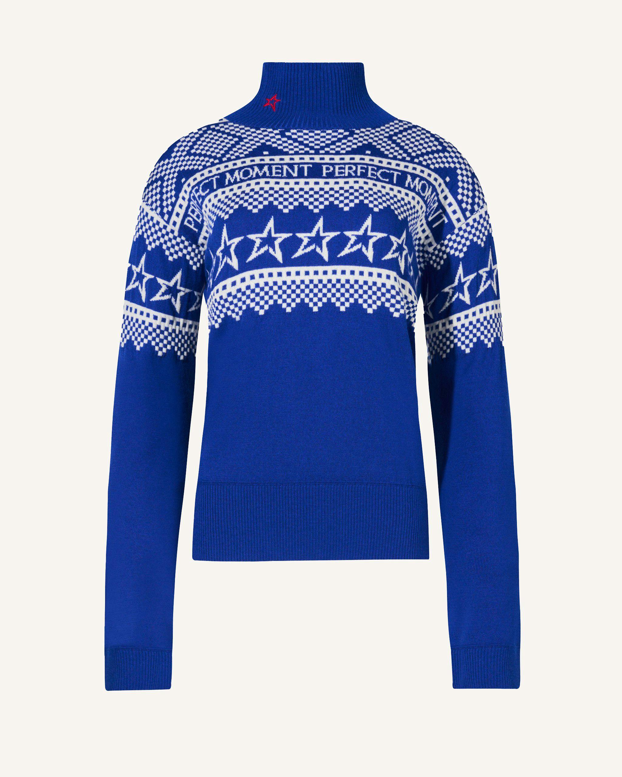 Intarsia-Knit Merino Wool Turtleneck | Perfect Moment