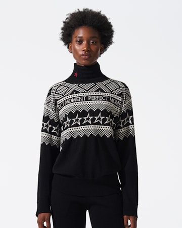 Intarsia-Knit Merino Wool Turtleneck 1