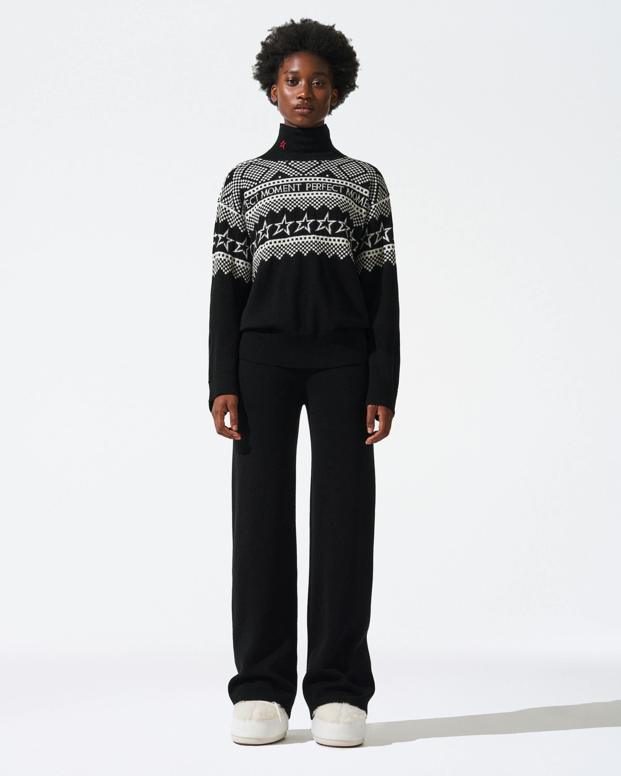 【極美品】未使用級 Landscape Intarsia Knit Top sethrogen in our iconic Landscape Intarsia Cardigan—back for