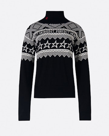 Intarsia-Knit Merino Wool Turtleneck 0