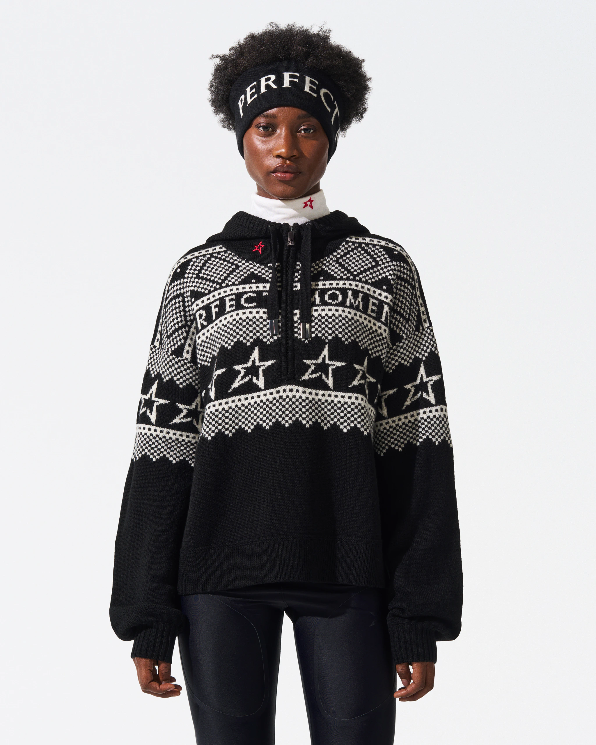 Intarsia-Knit Merino Wool Hoodie 1