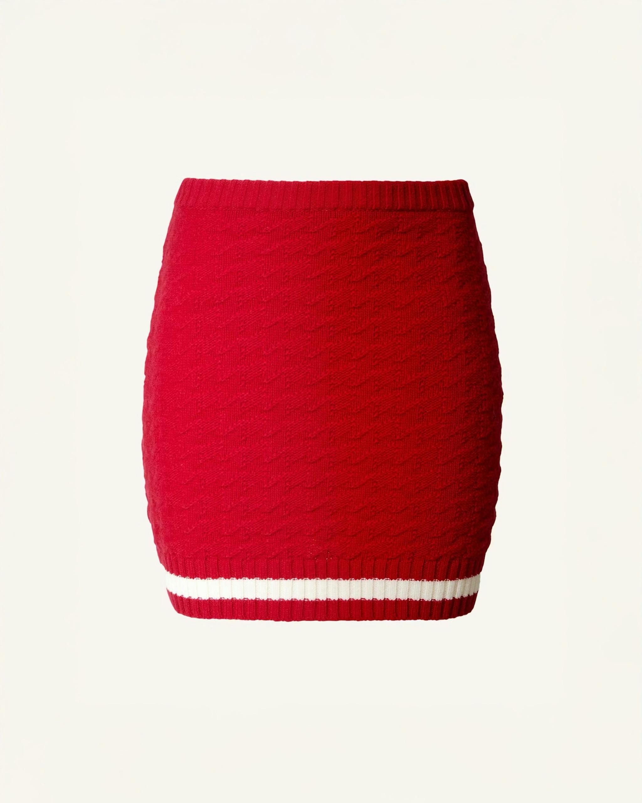 Glacier Merino Wool Mini Skirt 0 Glacier Merino Wool Mini Skirt