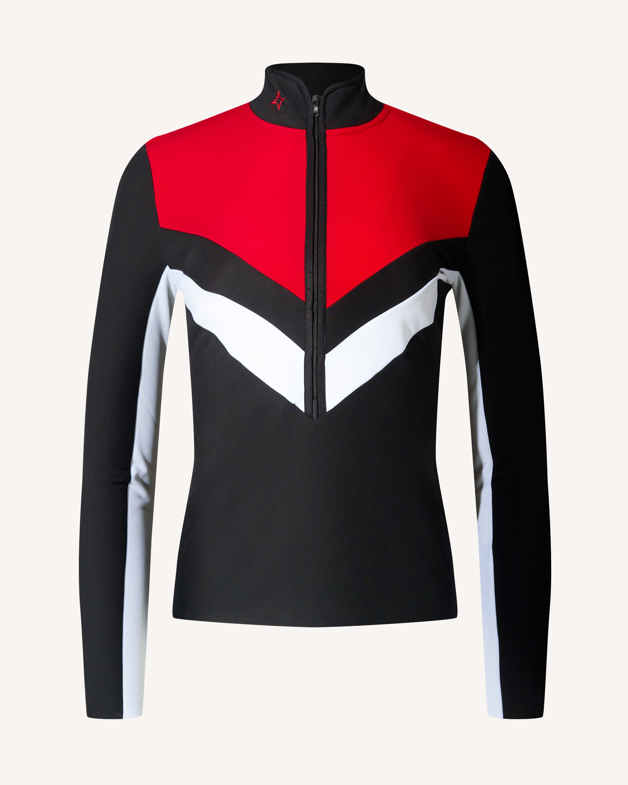 Perfect Moment Jg Thermal Half-zip Base Layer Top Xl In Black