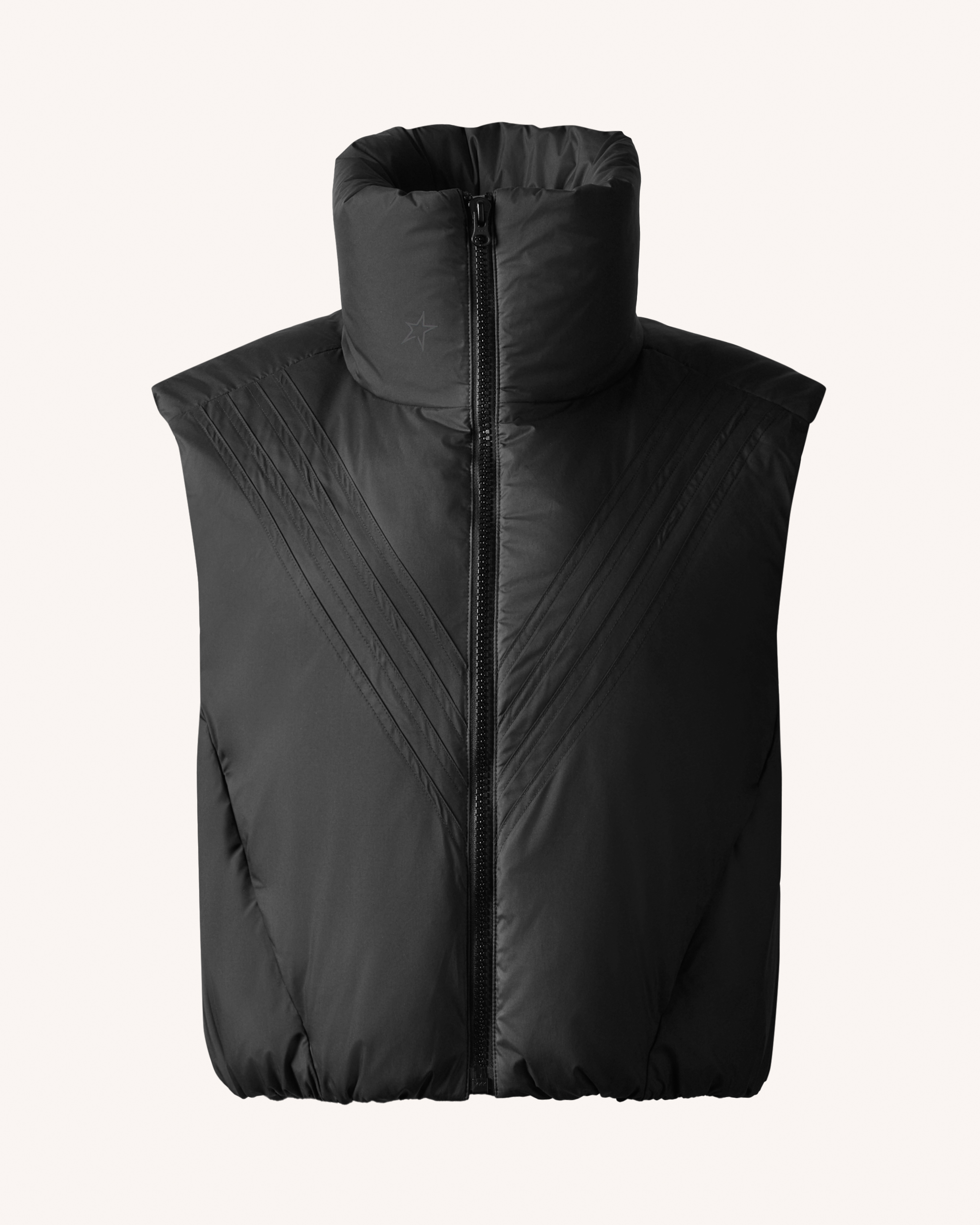 Perfect Moment Chevron Down Gilet Xl In Black