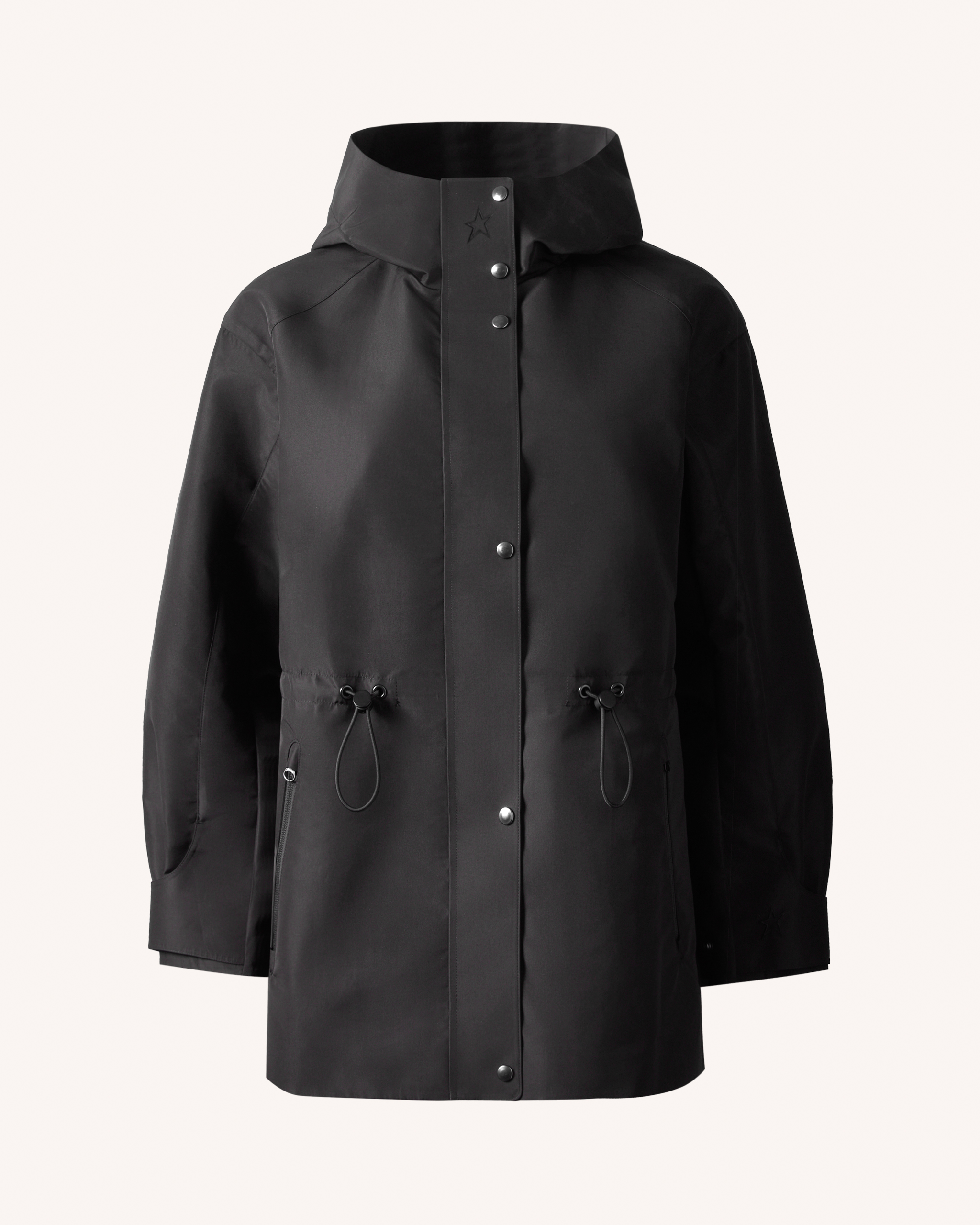 Perfect Moment Drawstring Parka Jacket Xl In Black