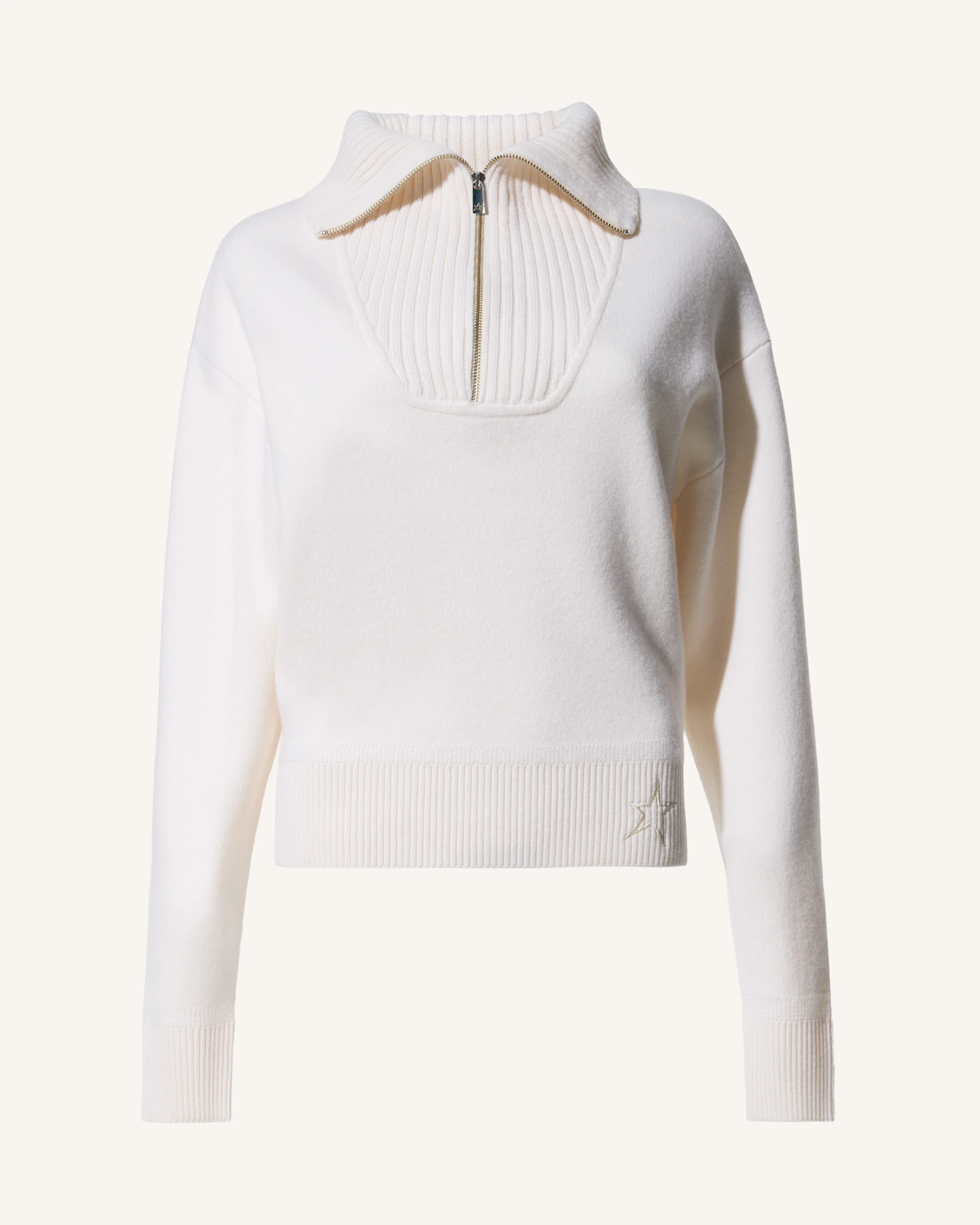Half Zip Wool & Cashmere Top 0