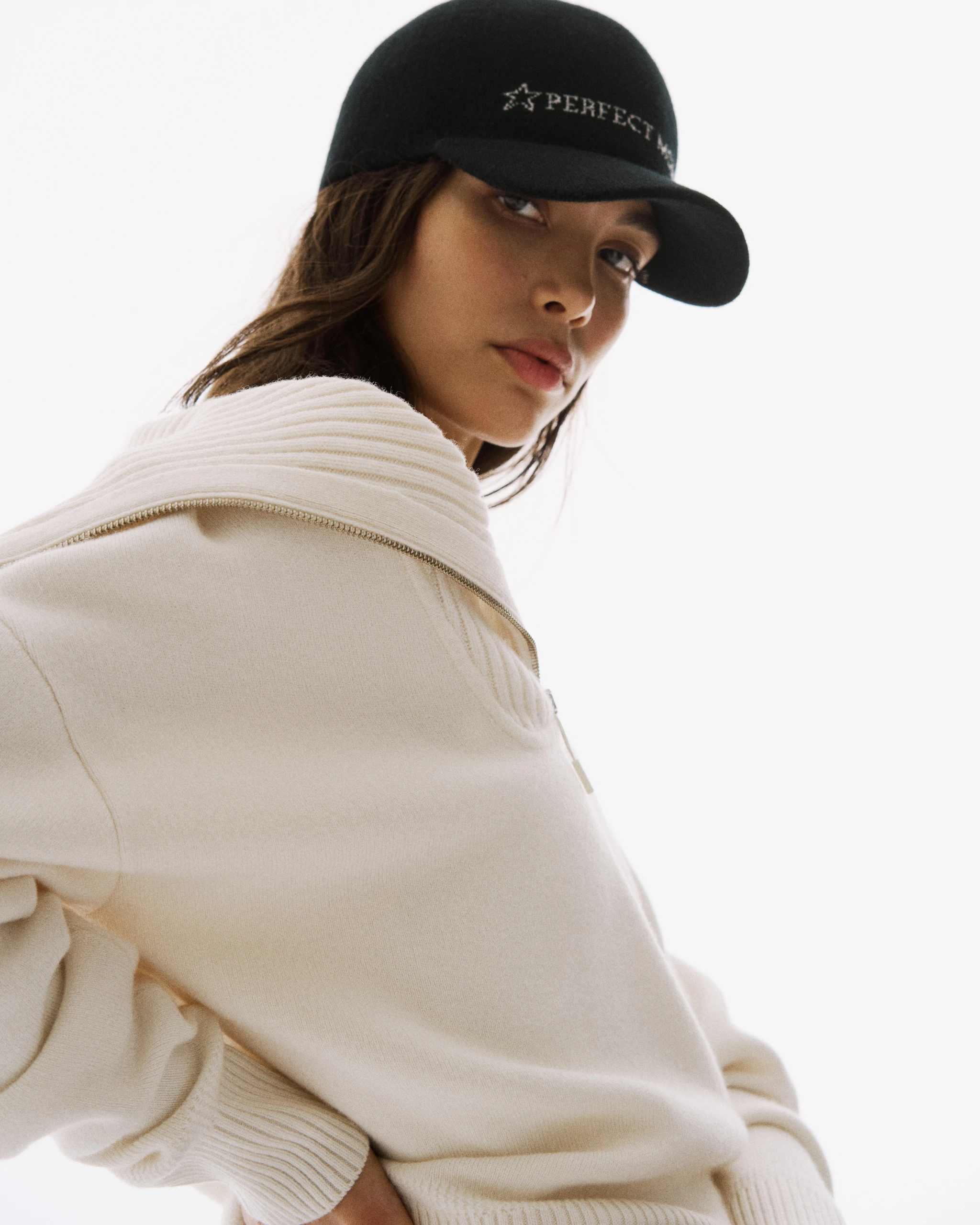 Half Zip Wool & Cashmere Top 2