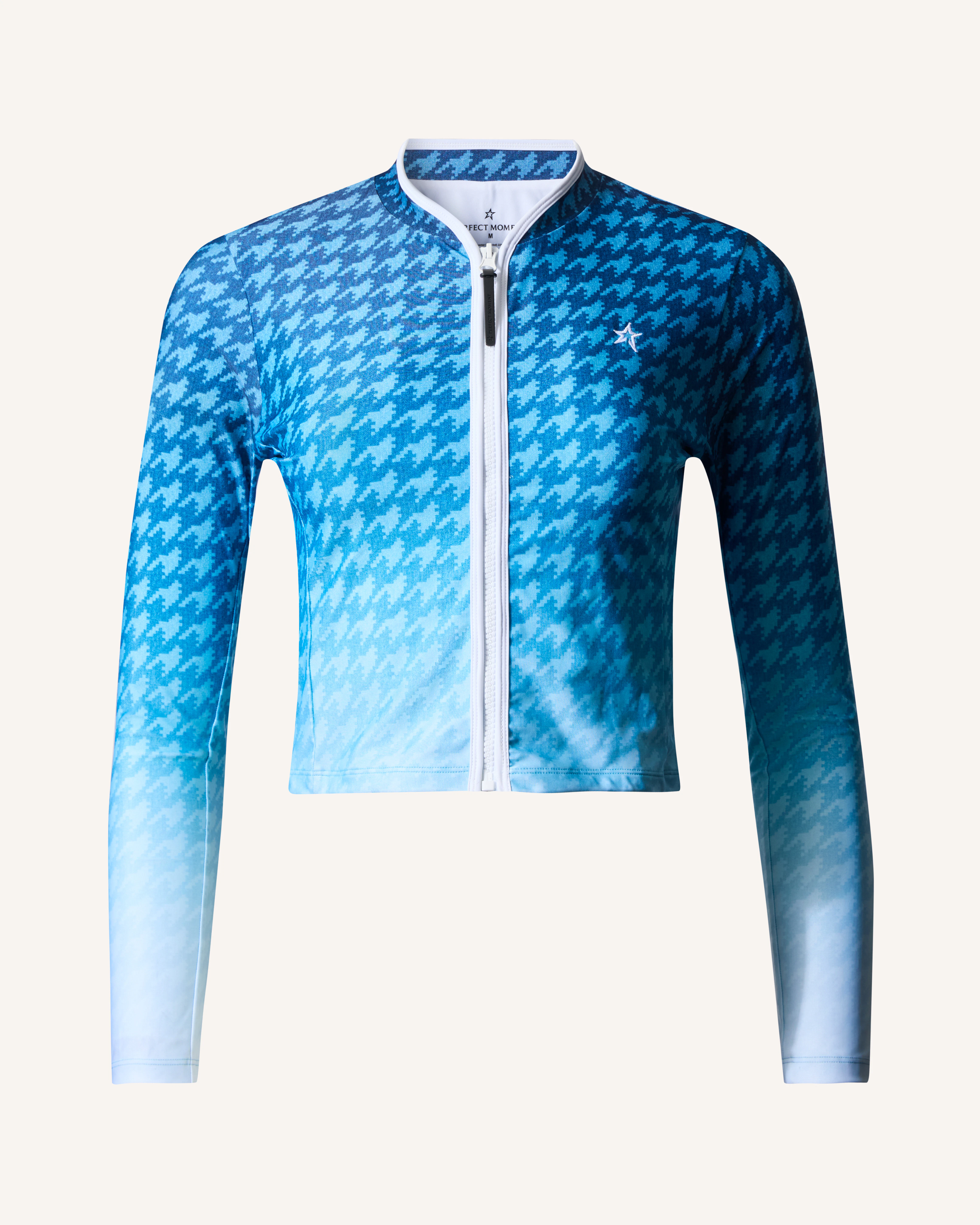 Long Sleeve Houndstooth Rash Guard Top 0 Long Sleeve Houndstooth Rash Guard Top