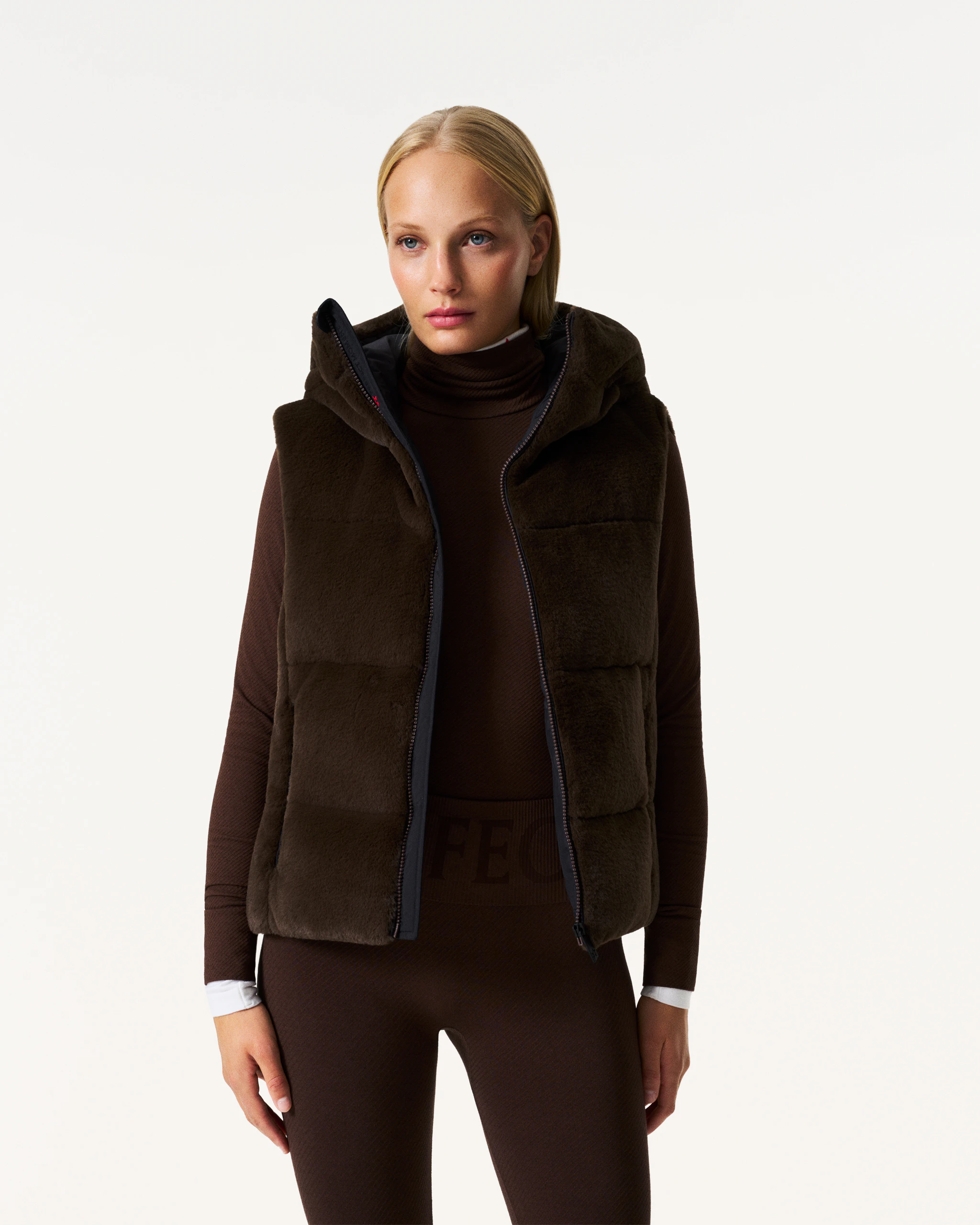 Celia Faux Fur Down Gilet 1