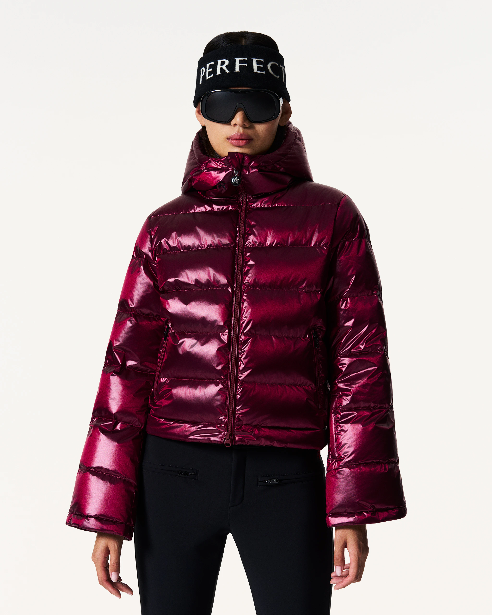 Metallic Polar Flare Down Jacket 2