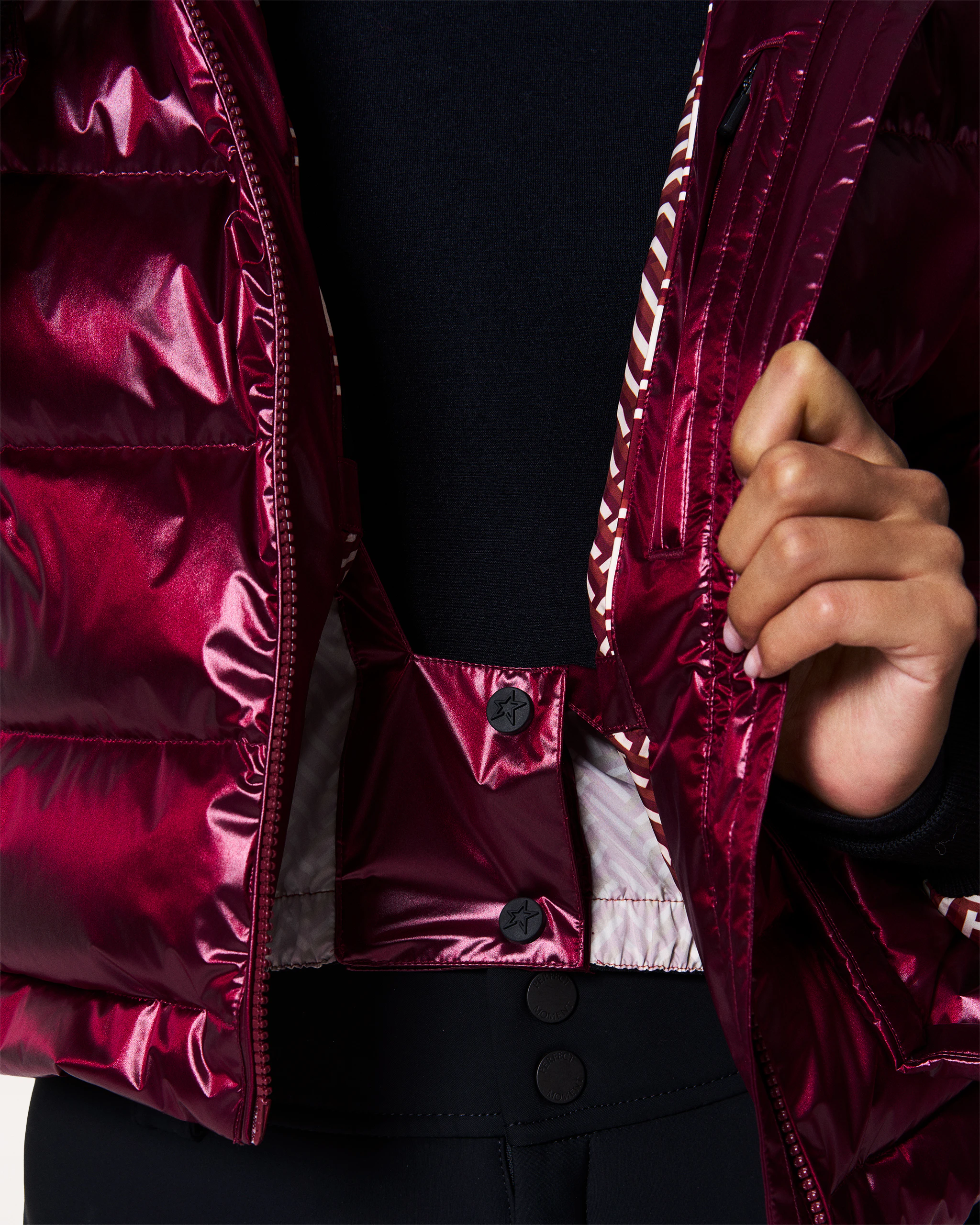 Metallic Polar Flare Down Jacket 5