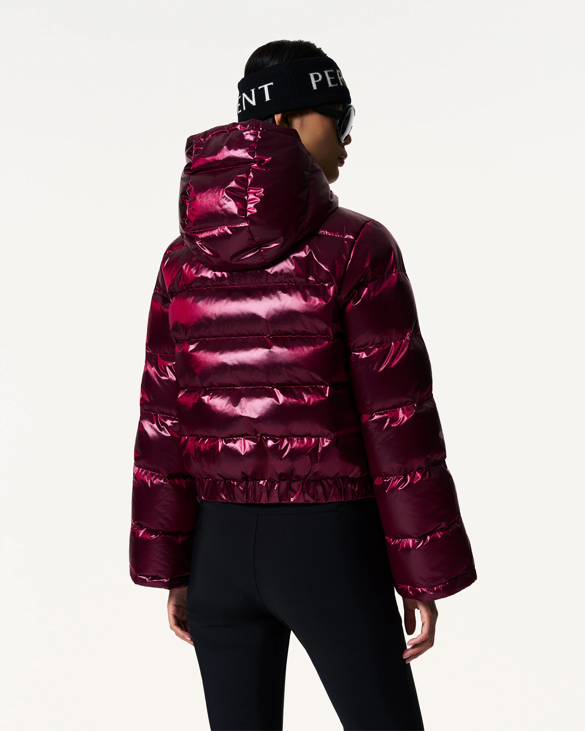 Metallic Polar Flare Down Jacket 7