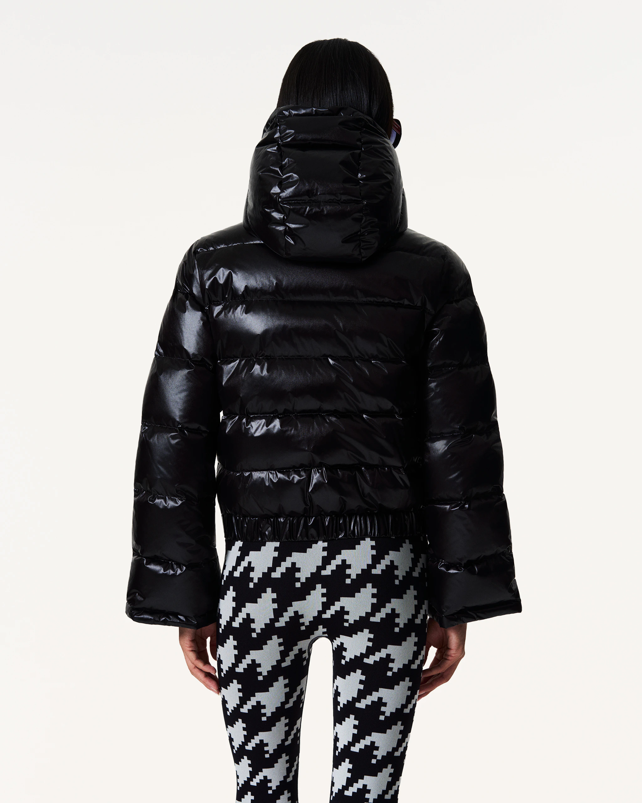 Metallic Polar Flare Down Jacket 3